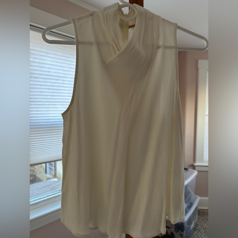 Anthropologie Maeve Cowl Neck Sleeveless Blouse